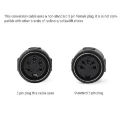2 Pin To 5 Pin Power Conversion Cable For La-Z-Boy Recliners/Sofas/Lift Chairs -Power Adapter Store 0206 f7d0e34a 4647 48e7 953c 90db95b3ff57