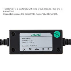 EMoMo RemoP20D 2 Button Switch With USB Charging Port -Power Adapter Store 0339