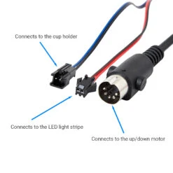 EMoMo RemoP4043F2 Switch For Recliner Lift Chair Home Theater Chair 3 Button -Power Adapter Store 0344 a171aeab f2e9 4402 9948 7cfa1bd471b3