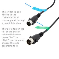 EMoMo 7 Button Switch For Sofa With ITable406TRLWD Control Panel -Power Adapter Store 0466