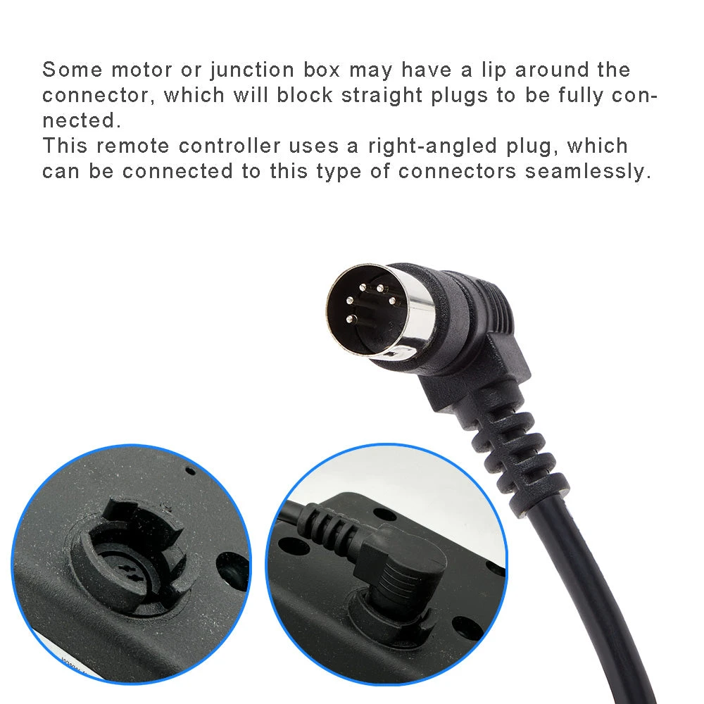 4 Button Remote Controller With 90° 5 Pin Plugs For Power Recliner Or Lift Chairs 7 4 Button Remote Controller With 90° 5 Pin Plugs For Power Recliner Or Lift Chairs - Image 5