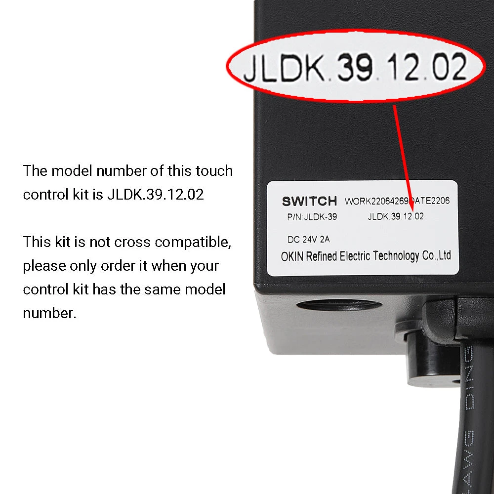 OKIN JLDK.39.12.02 Touch Control Panel And Control Box For Recliner/sectional/home Theater 4 OKIN JLDK.39.12.02 Touch Control Panel And Control Box For Recliner/sectional/home Theater - Image 2