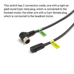 WPS5C10W-005 23300047X000 5 Button Switch For Recliner Lift Chair -Power Adapter Store 3X4A1985 e9f42813 5664 4b55 ba64 5eb8fec4cbab