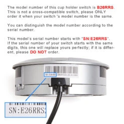 EMoMo B26RRS Cup Holder Switch/Controller For Recliner Or Home Theater Chairs -Power Adapter Store 3X4A2072