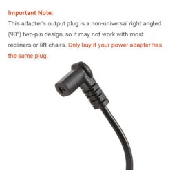Right Angled Power Cord YH-K290020-C For Power Recliner Or Lift Chair, 29V 2A 7 Right Angled Power Cord YH-K290020-C For Power Recliner Or Lift Chair, 29V 2A -Power Adapter Store 3X4A2093