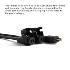 6-button Remote Controller With Three*2-pin Plugs For Dual 2-pin Motor Recliner/lift Chair 11 6-button Remote Controller With Three*2-pin Plugs For Dual 2-pin Motor Recliner/lift Chair -Power Adapter Store 3X4A3430
