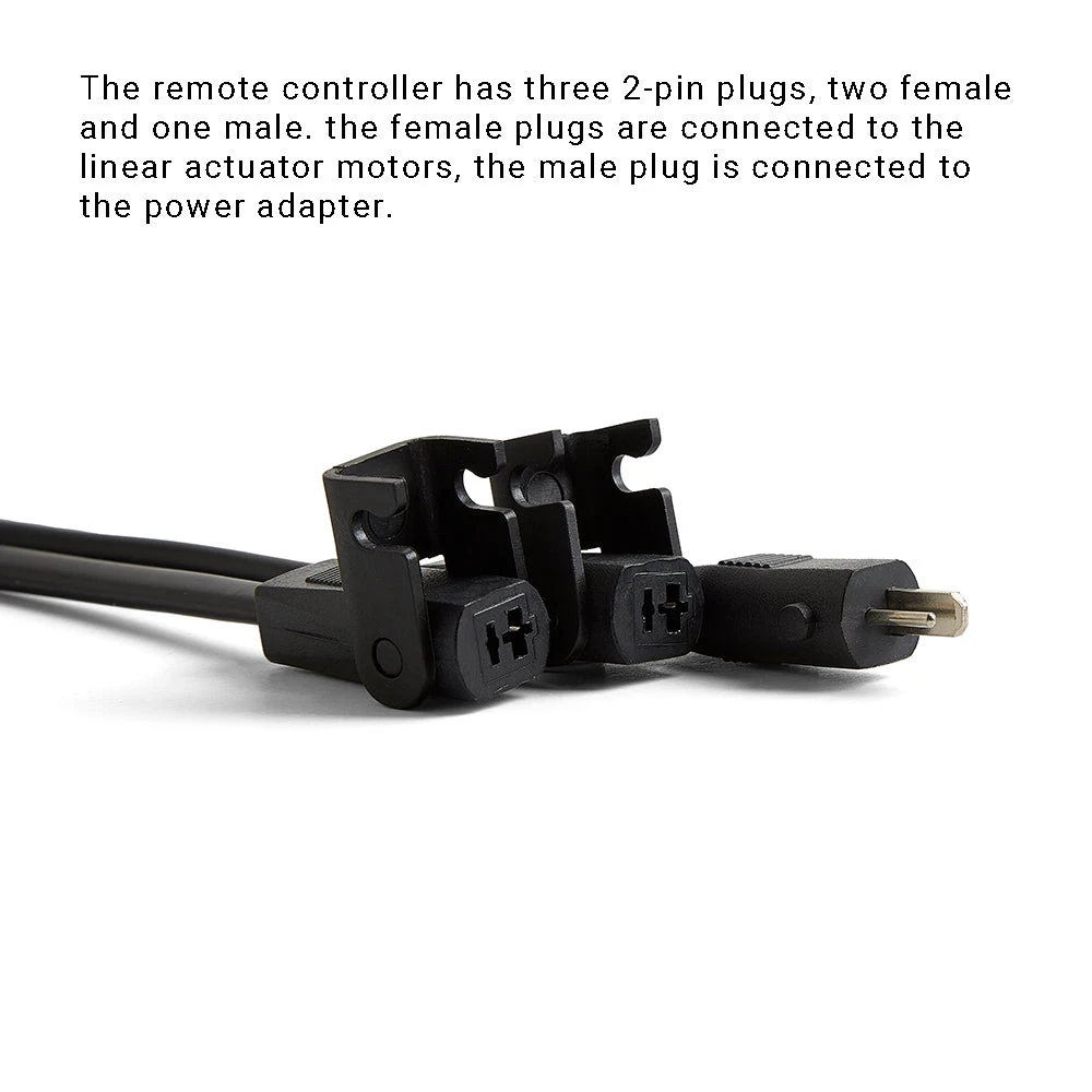 6-button Remote Controller With Three*2-pin Plugs For Dual 2-pin Motor Recliner/lift Chair 7 6-button Remote Controller With Three*2-pin Plugs For Dual 2-pin Motor Recliner/lift Chair - Image 5