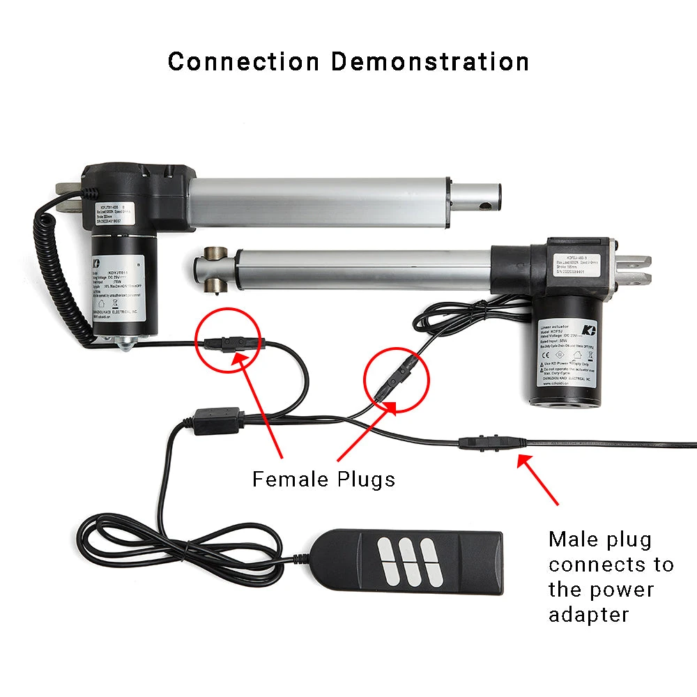 6-button Remote Controller With Three*2-pin Plugs For Dual 2-pin Motor Recliner/lift Chair 6 6-button Remote Controller With Three*2-pin Plugs For Dual 2-pin Motor Recliner/lift Chair - Image 4