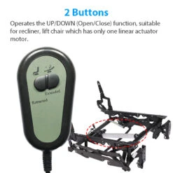 Right Angled 2 Button Remote Controller For Riser Recliner Lift Chair W/ Round 5 Pin Plug 10 Right Angled 2 Button Remote Controller For Riser Recliner Lift Chair W/ Round 5 Pin Plug -Power Adapter Store 3 ec4a4835 5f88 42f4 8324 35aff2c3a3c4