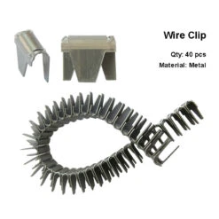 Saggy Sofa Repair Kit Zig-Zag Spring Paper Wrapped Balance Wire 33ft + 40 Clips -Power Adapter Store 4801001500 246681299