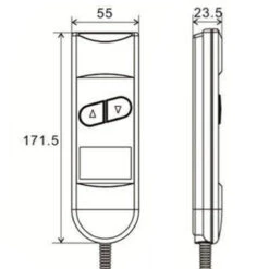 2 Buttons Remote Controller For Recliner Lift Chair W/ Round 5 Prong Plug 25 2 Buttons Remote Controller For Recliner Lift Chair W/ Round 5 Prong Plug -Power Adapter Store 53d3ff3540e5380561aec57e4a6af0df