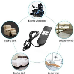 Universal 4 Buttons 5 Pin Remote Controller For Lift Chair Sofa Power Recliner -Power Adapter Store 5 101 a9b78c28 d168 424c bbc6 8f34c31cdad3