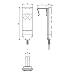Universal 2 Button 5 Pin Remote Controller For Lifting Chair Replacement Recliner Switch 13 Universal 2 Button 5 Pin Remote Controller For Lifting Chair Replacement Recliner Switch -Power Adapter Store 5 41730df1 5813 4a81 82bb 5d63ec1d76e4