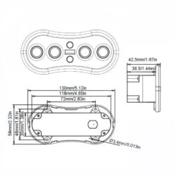 6 Buttons Control Switch For Recliner Sofa Chair With USB & LED-backlit -Power Adapter Store 7 de551dd2 d3e5 4d50 a381 119bdf67d665