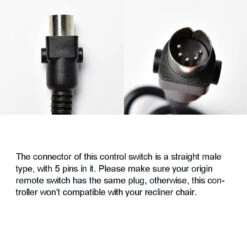 6 Buttons Control Switch For Recliner Sofa Chair With USB & LED-backlit -Power Adapter Store 9 44ba16c7 f55b 4295 bfff 5aabb6b31cb4
