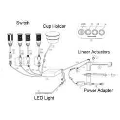 EMoMo E202A-R Junction Box /Control Box For Home Theater Chair 7 EMoMo E202A-R Junction Box /Control Box For Home Theater Chair -Power Adapter Store E202A R Z2044 V01 QY03 1 2