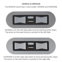 EMoMo HX90HU/HX90HUN Switch 5 Button 5 Pin With USB Port For Lift Chair And Power Recliner -Power Adapter Store HX90HU HX90HUN