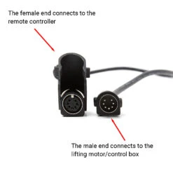 7 Pin Remote Controller Extension Cord For Recliner/Lift Chair Harness Male To Female Handset Connection Cable -6.6ft -Power Adapter Store IMG 0091