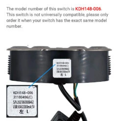 KDH148-006 5 Button Switch For Power Recliner Or Lift Chair -Power Adapter Store IMG 0825