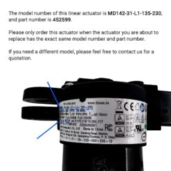 Limoss 452599 MD142-31-L1-135-230 Motor Actuator 10 Limoss 452599 MD142-31-L1-135-230 Motor Actuator -Power Adapter Store IMG 1014