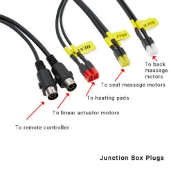 HR91-D-HV-WS-27SL2-5-01 Remote Controller For Recliner Chairs 11 Buttons 8 Pin Plug W/ Control Box -Power Adapter Store IMG 6045