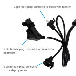 RMT R8123N2040333 Linear Actuator For Recliner/Lift Chair With Triple Plug 8 RMT R8123N2040333 Linear Actuator For Recliner/Lift Chair With Triple Plug -Power Adapter Store IMG 9720