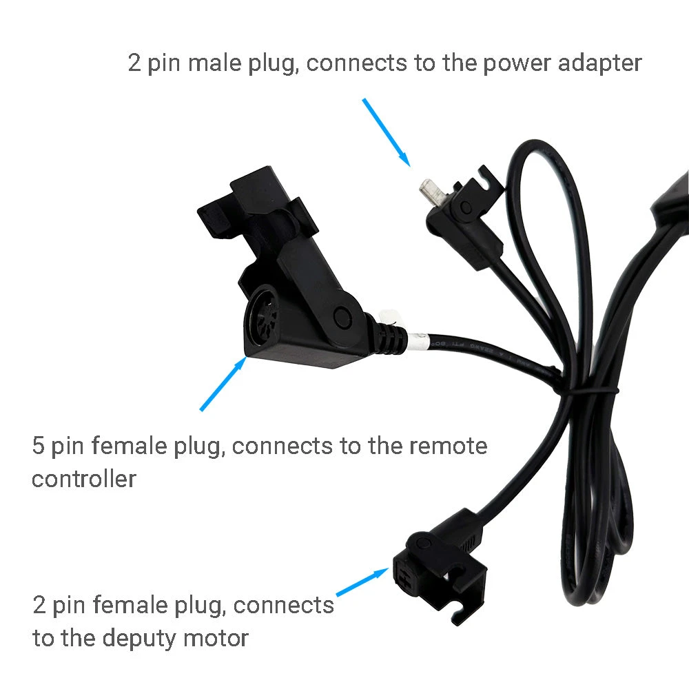 RMT R8123N2040333 Linear Actuator For Recliner/Lift Chair With Triple Plug 5 RMT R8123N2040333 Linear Actuator For Recliner/Lift Chair With Triple Plug - Image 3