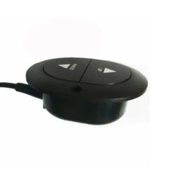 Universal Fixed Side Hand Controller For Electric Furniture Oval 2 Button 5 Pin Handset -Power Adapter Store SM FT0402 3