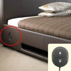 Universal Fixed Side Hand Controller For Electric Furniture Oval 2 Button 5 Pin Handset -Power Adapter Store SM FT0402 9